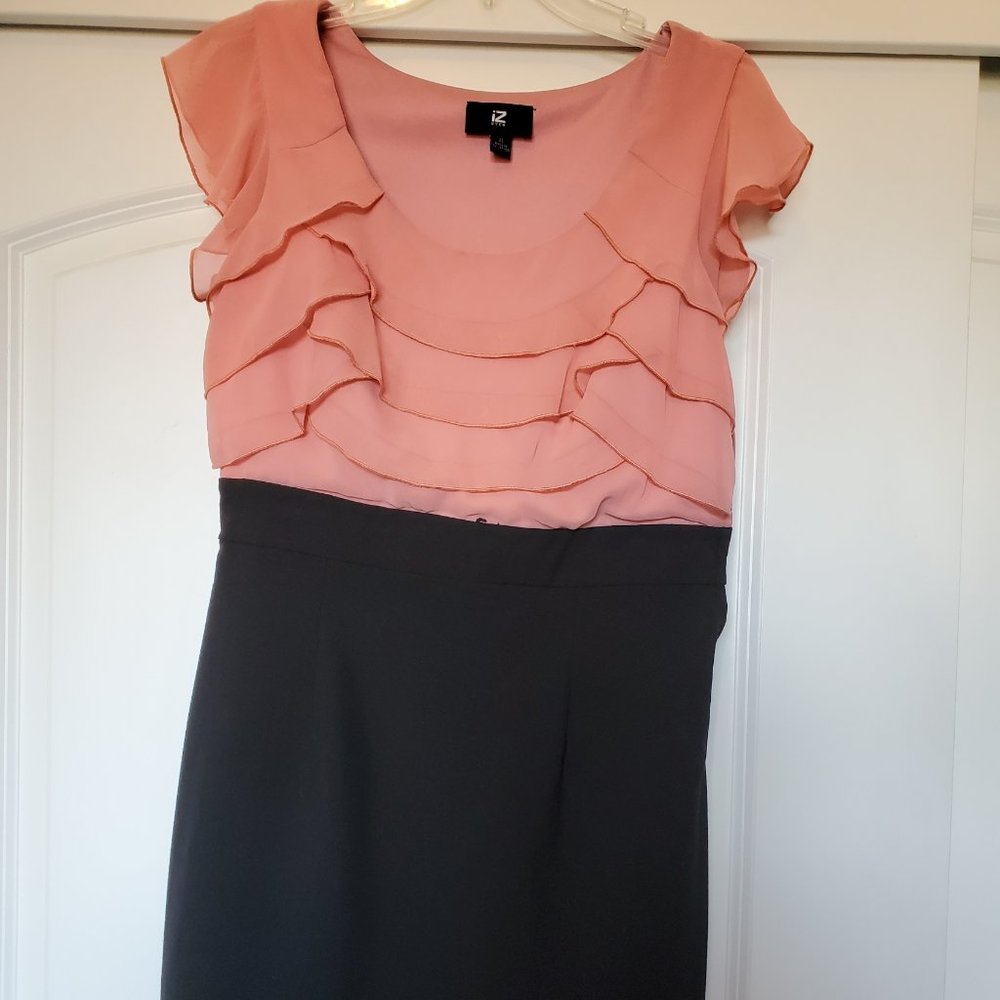 Coral and Black dress